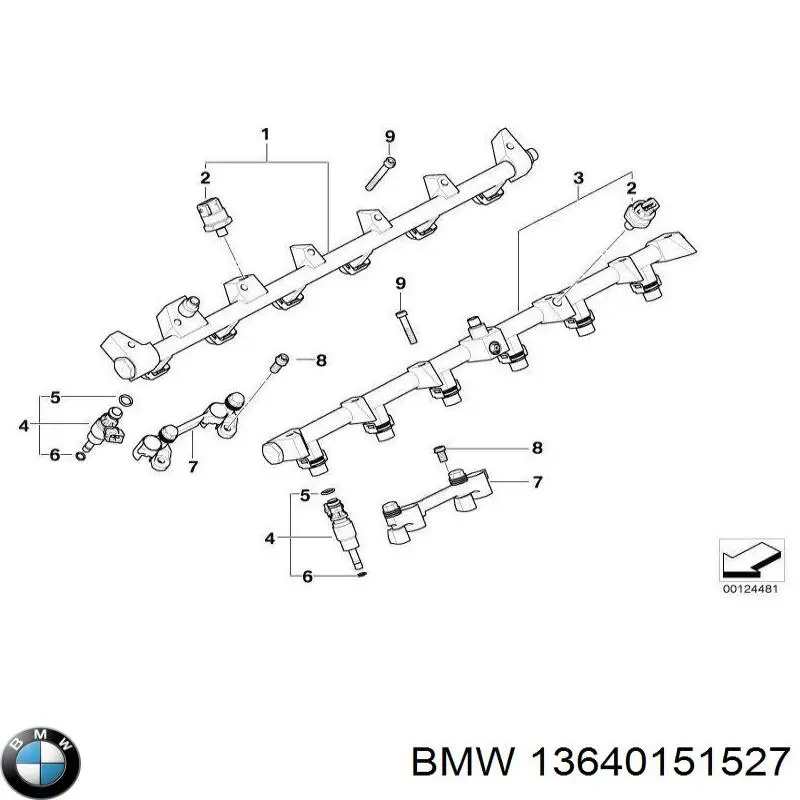13640151527 BMW форсунки
