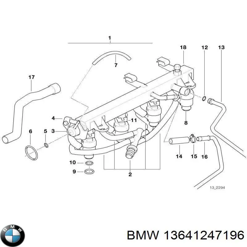 Форсунка инжектора BMW 13641247196 цена, от 87.37 USD