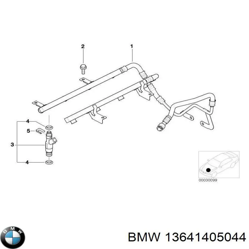 Купить 13641405044 BMW Клапанная форсунка