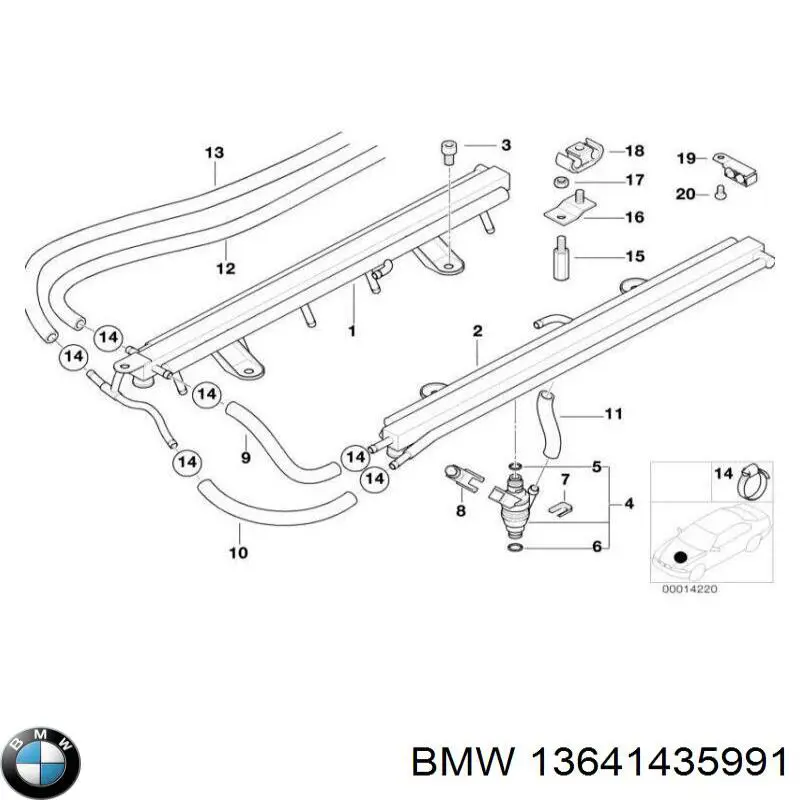 13641435991 BMW Топливные форсунки