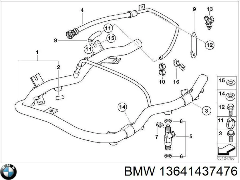 Уплотнитель форсунок BMW 13641437476 цена, от 1.04 USD