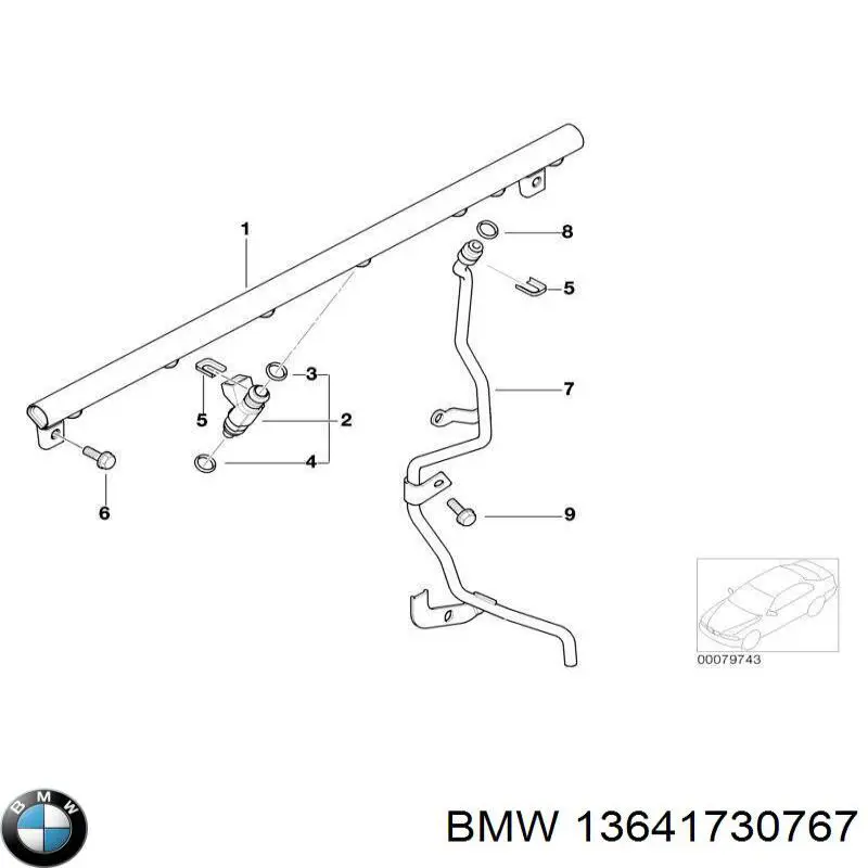 Кільце форсунки інжектора, посадочне 13641730767 BMW