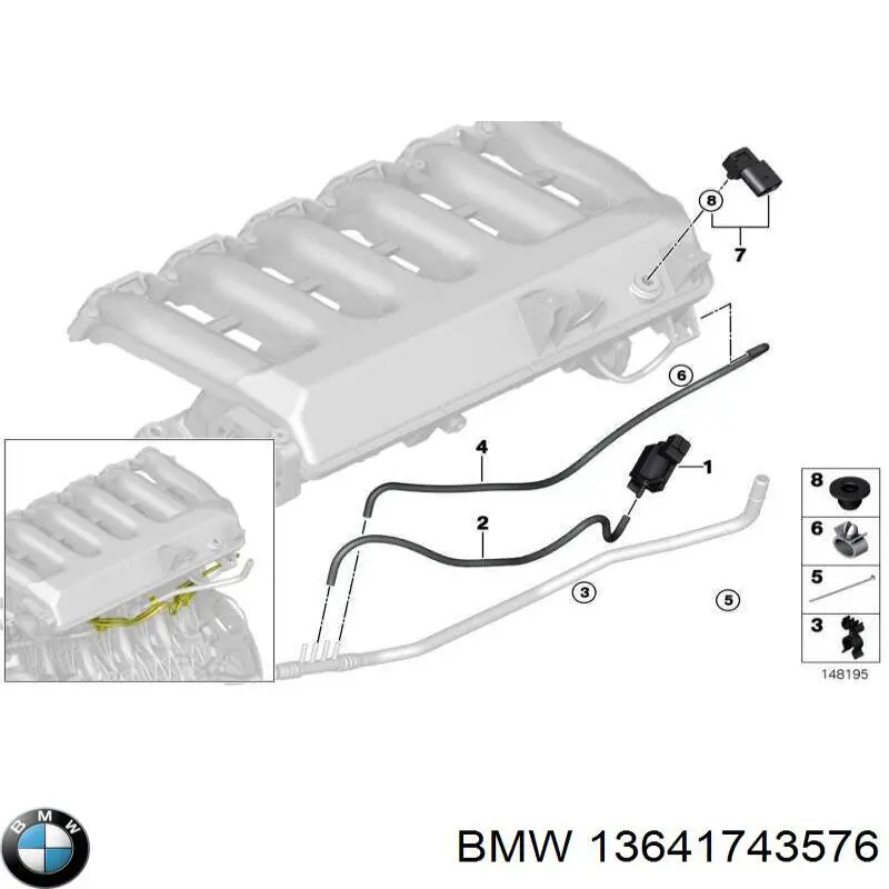 Кольцо форсунки 13641743576 BMW