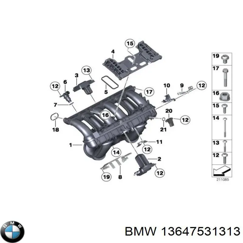 Купить 13647531313 BMW Кольцо инжектора