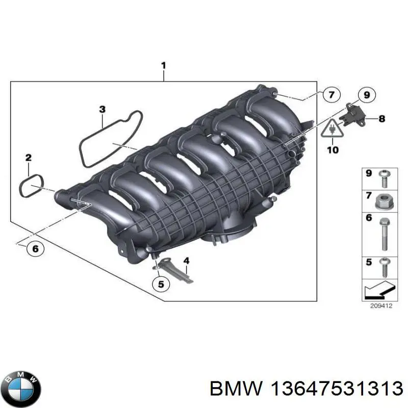 Уплотнительное кольцо форсунок  BMW 13647531313
