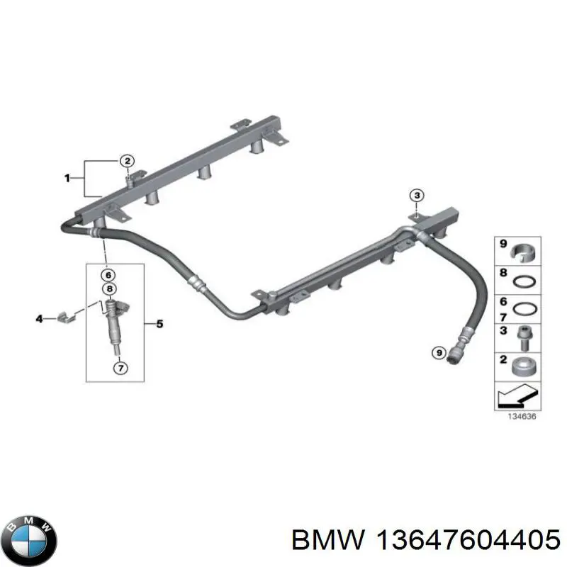 Купить 13647604405 BMW Топливная трубка от ТНВД