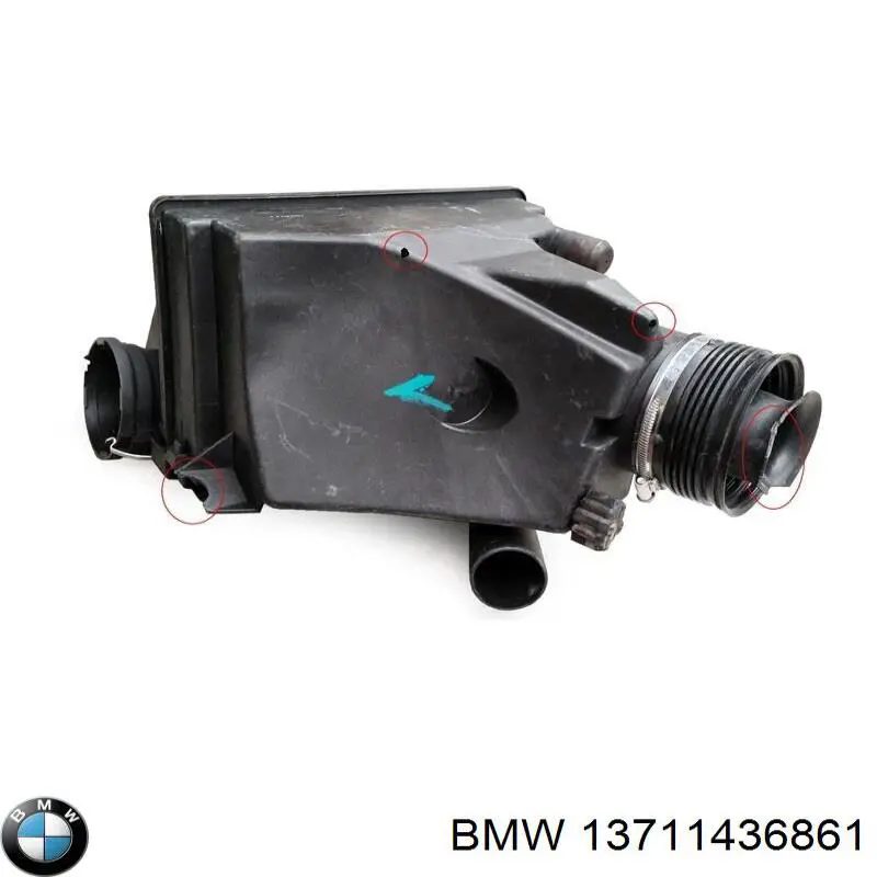 Воздухозаборник воздушного фильтра BMW 13711436861 цена, от 14.67 USD