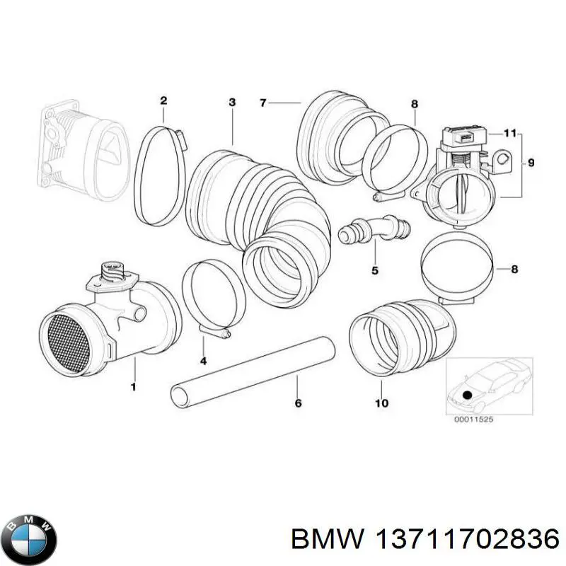  BMW 13711702836 цена, от 108.82 USD