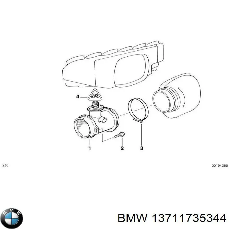  Корпус воздушного фильтра BMW 5 