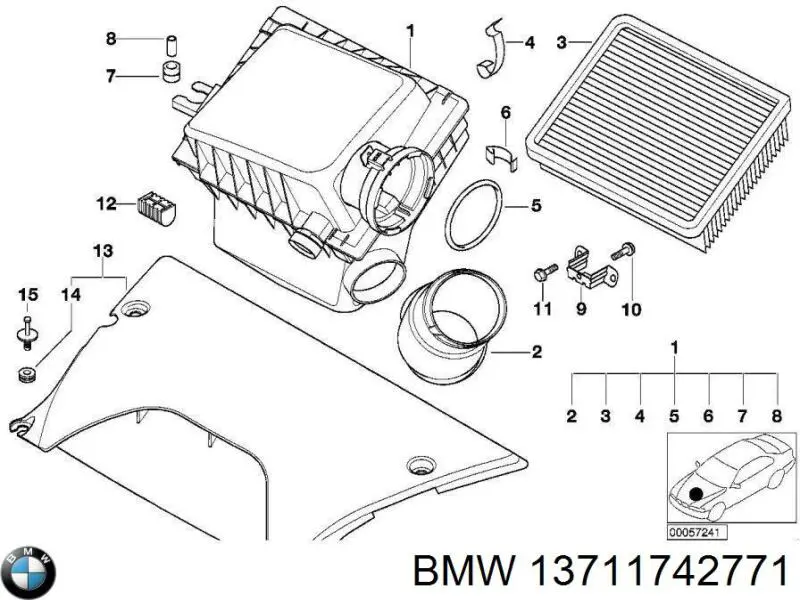  BMW 13711742771 цена, от 6.04 USD