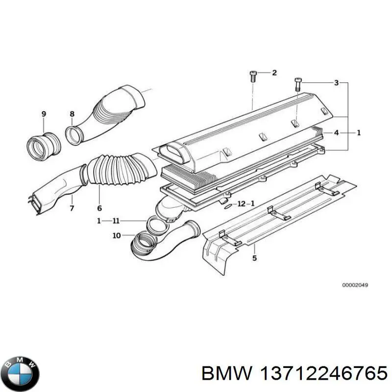 Воздухозаборник воздушного фильтра BMW 13712246765 цена, от 5.50 USD
