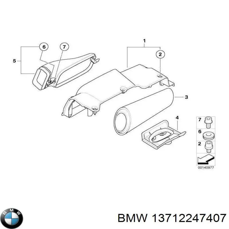 Tomada de ar de filtro de ar para BMW X3 (E83)