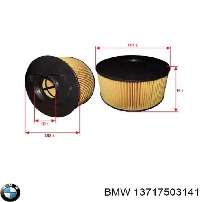 Купить 13717503141 BMW Автомобильный фильтр воздуха