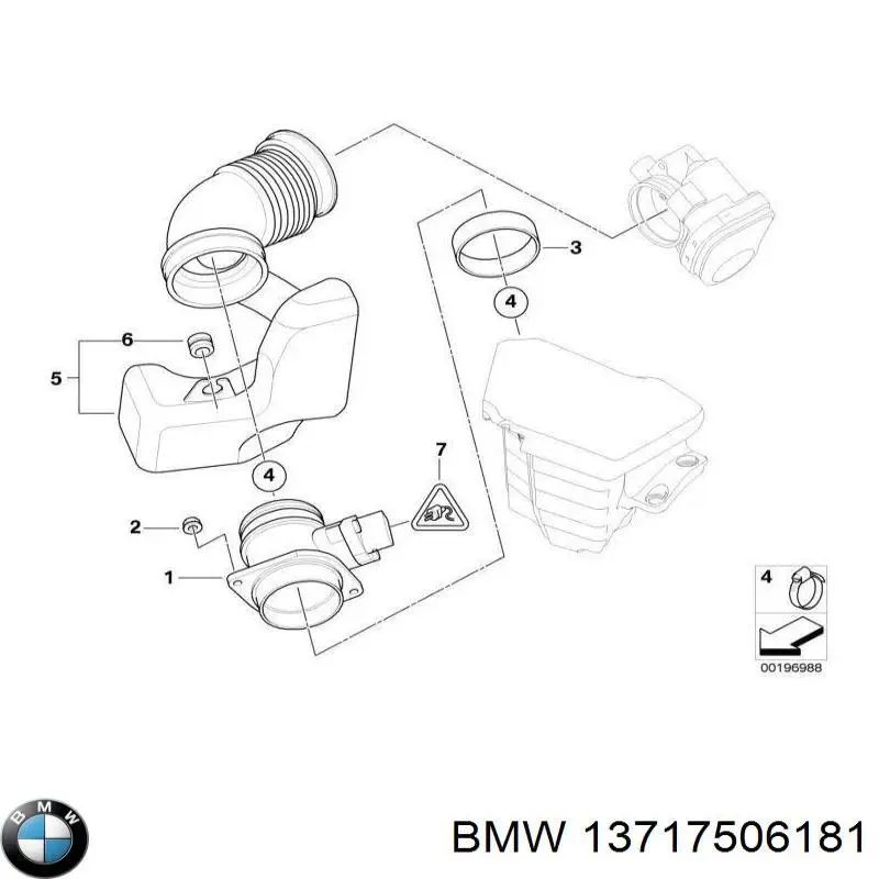 Резонатор воздушного фильтра BMW 13717506181 цена, от 25.34 USD