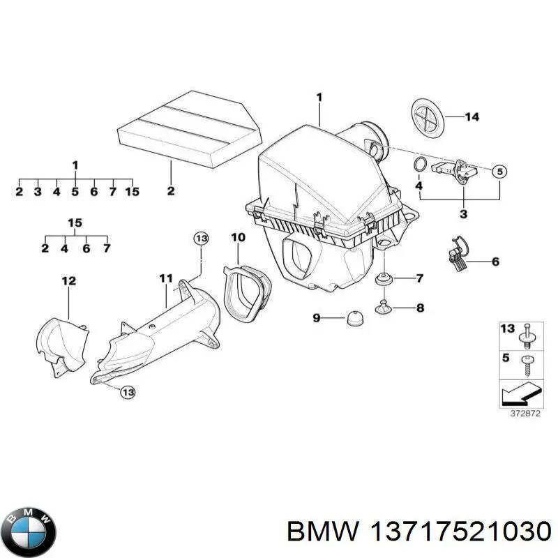 Купить 13717521030 BMW 