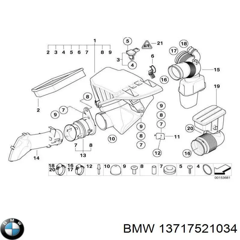 Купить 13717521034 BMW 