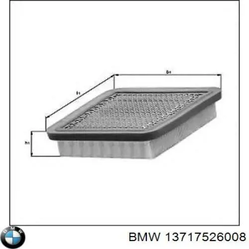 Фильтр воздушный BMW 13717526008