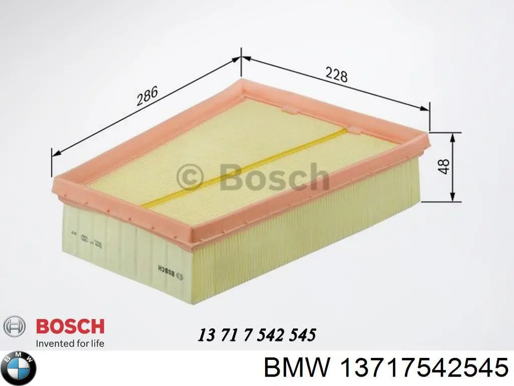 Воздушный фильтр 13717542545 BMW