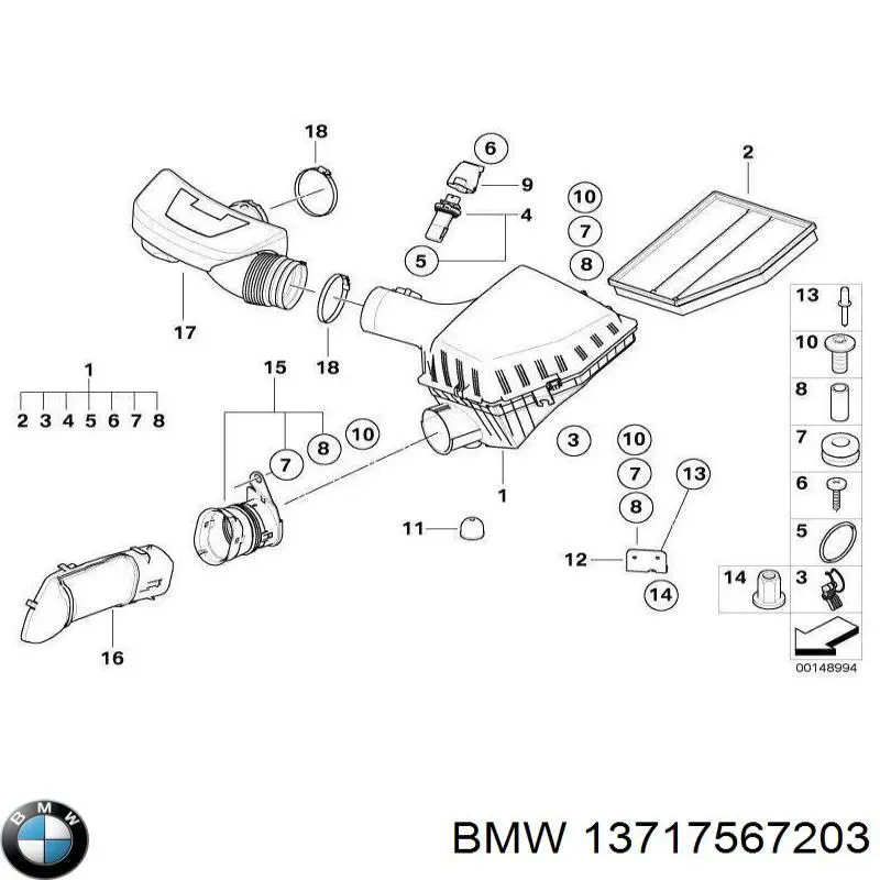  BMW 13717567203 цена, от 36.96 USD