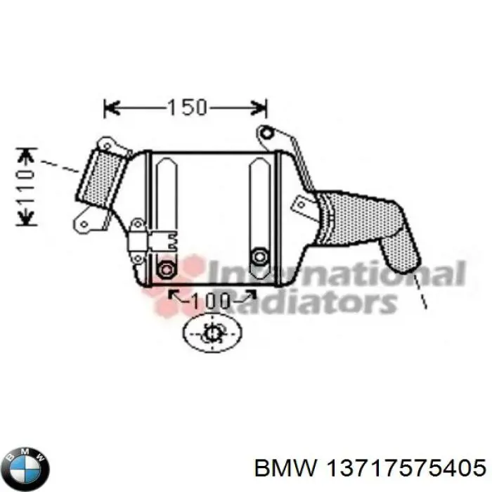 Система охлаждения наддувочного воздуха BMW 7575403 цена, от 63.34 USD