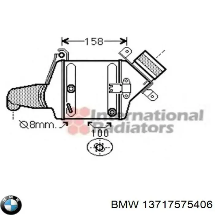 Купить 13717575406 BMW Интеркулер