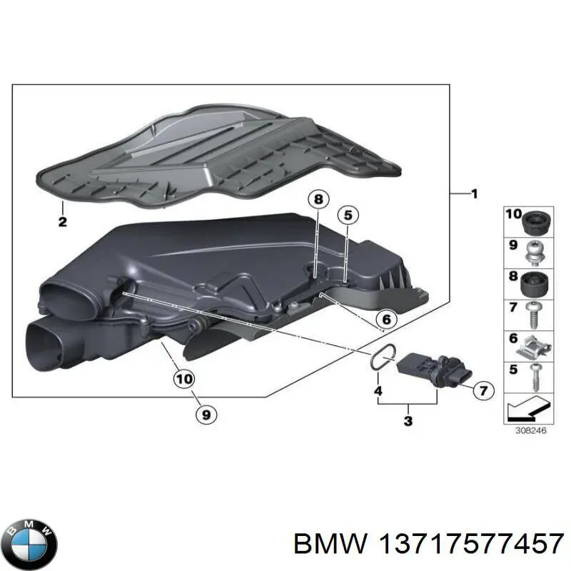 Купить 13717577457 BMW Автомобильный фильтр воздуха