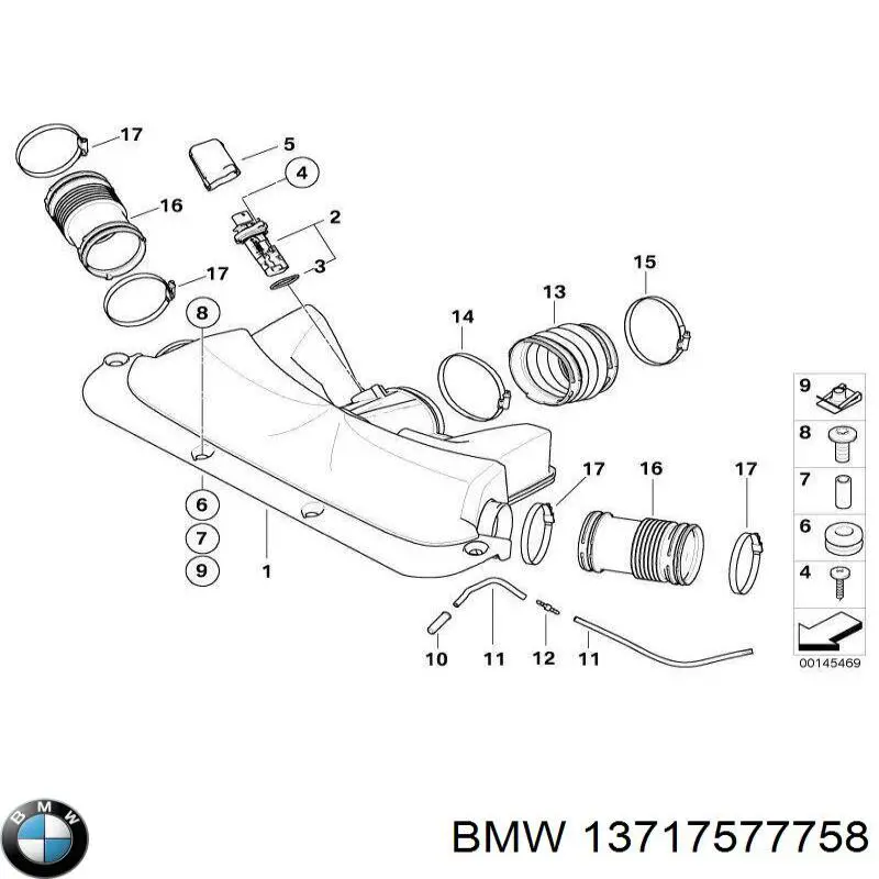 Помпа охлаждения BMW 13717577758 цена, от 27.87 USD