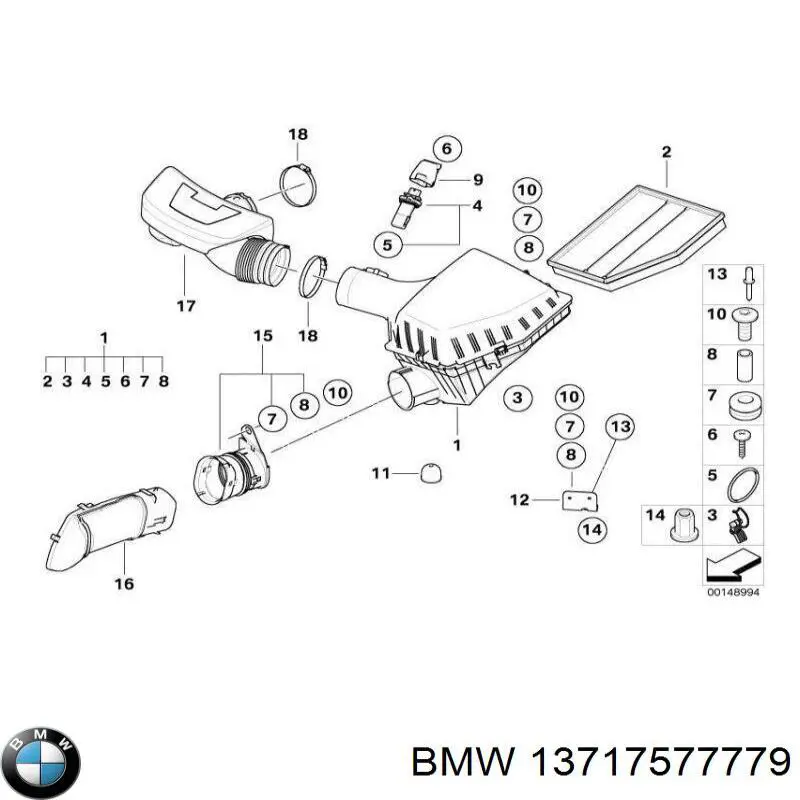  Корпус фильтра BMW 5 