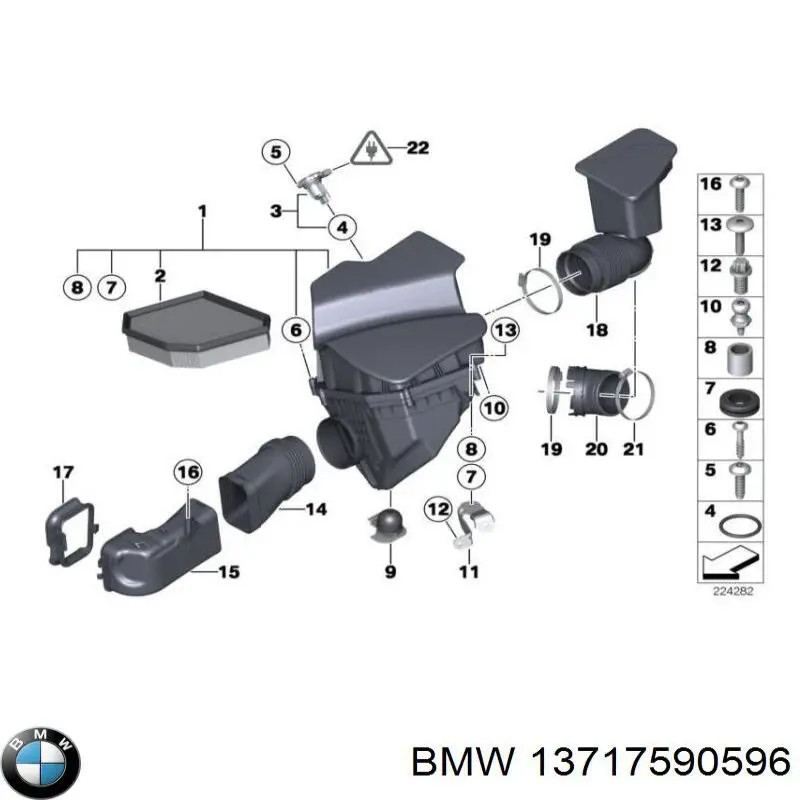 Купить 13717590594 BMW Автомобильный фильтр воздуха