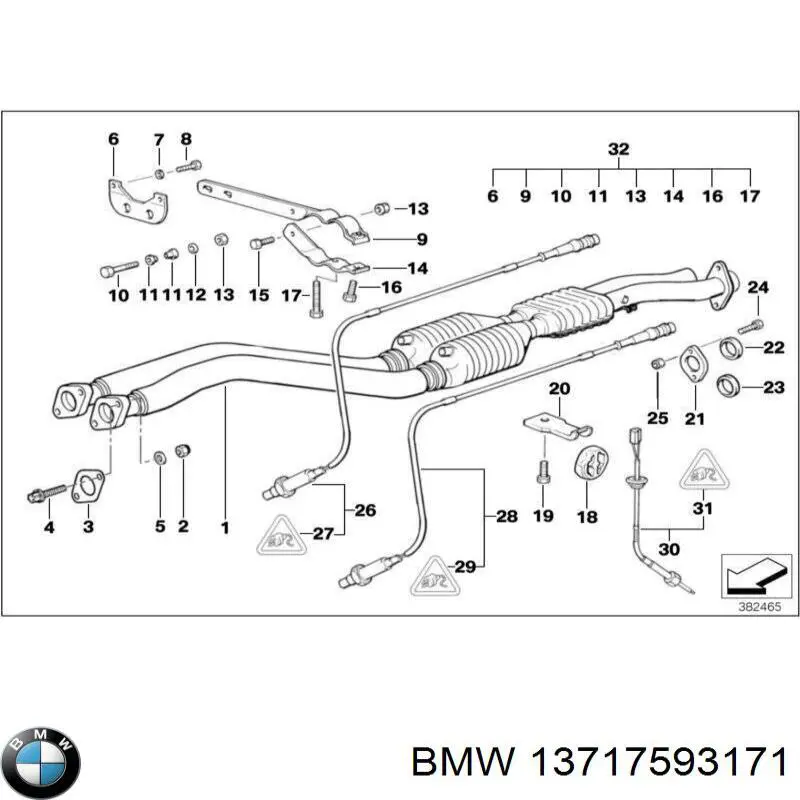 Патрубок интеркулера 13717593171 BMW