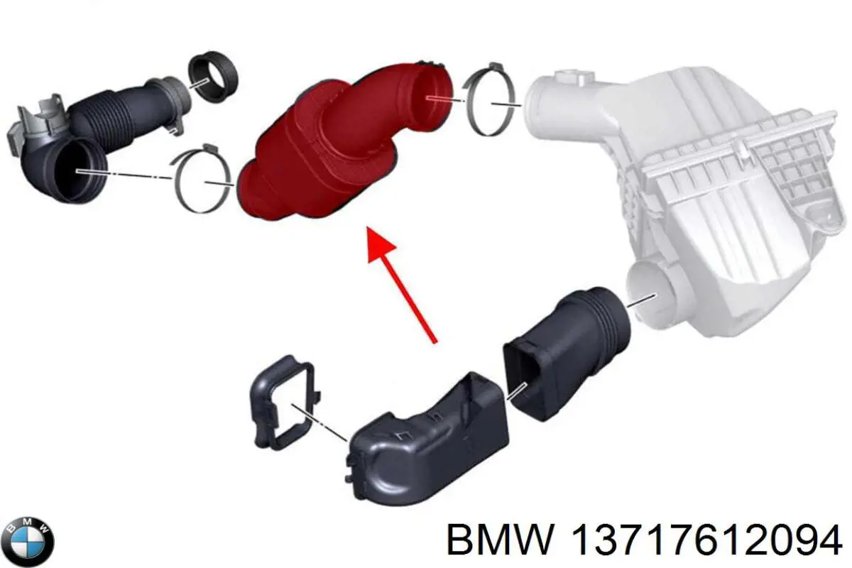 Патрубок воздушный, выход воздушного фильтра Autotechteile 7001323 цена, от 29.12 USD