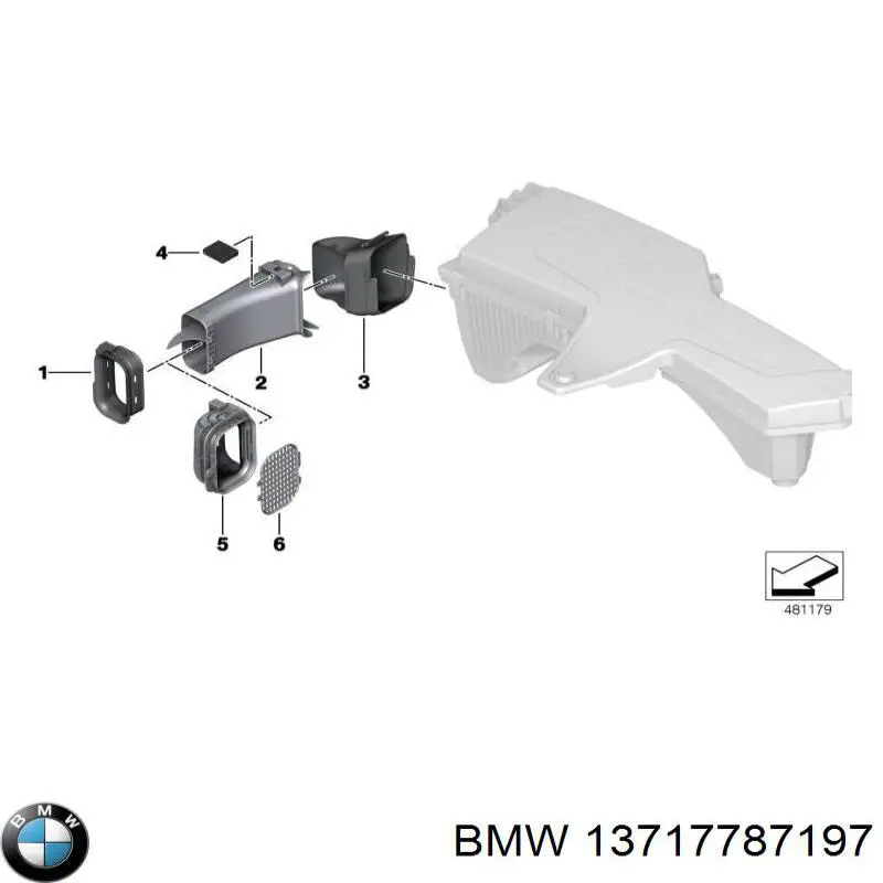 Уплотнительное кольцо (прокладка) патрубка интеркуллера 13717787197 BMW