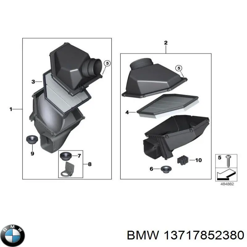 Воздушный фильтр 13717852380 BMW