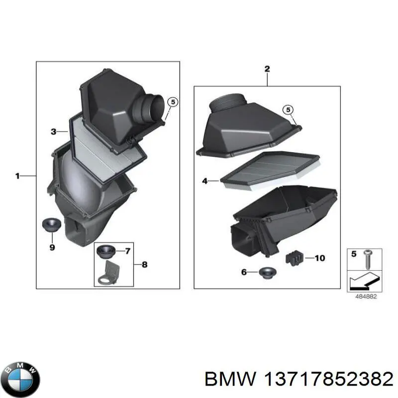 Фильтр воздушный BMW 13717852382