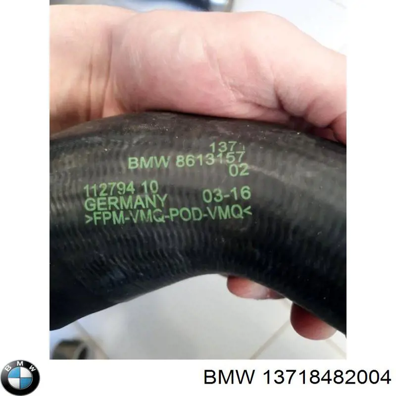 Шланг/патрубок интеркуллера BMW 13718482004 цена, от 122.74 USD
