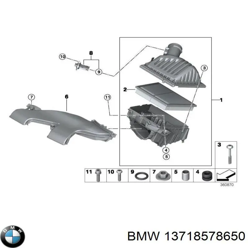 Купить 13718578650 BMW 