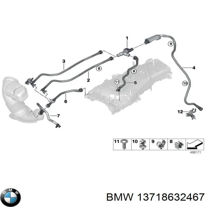  BMW 13718632467 цена, от 12.67 USD