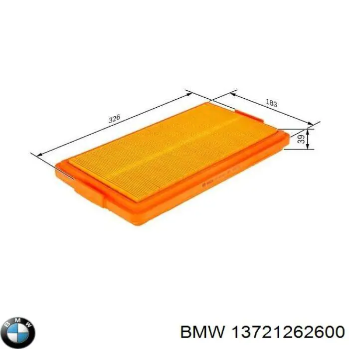 Элемент воздушного фильтра BMW 13721262600 цена, от 7.60 USD