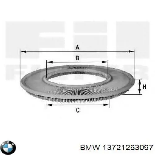 Купить 13721263097 BMW Автомобильный фильтр воздуха