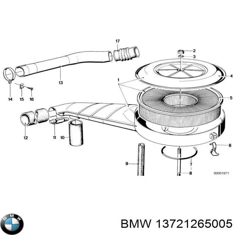 13721265005 BMW Воздушный фильтр двигателя