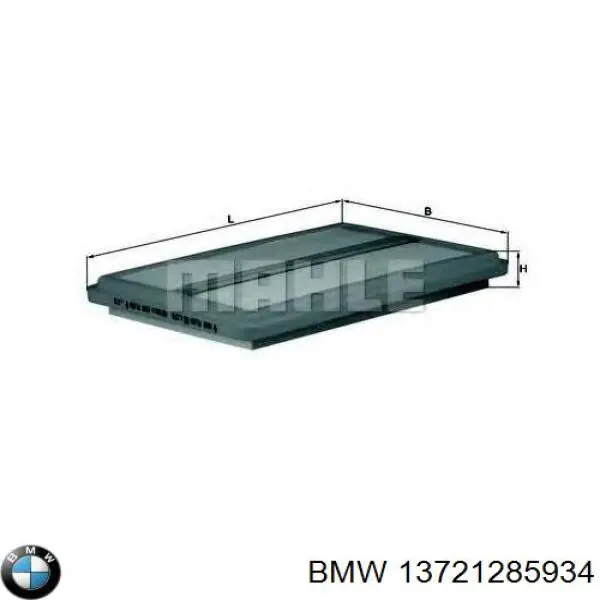 LX76 Mahle Original Воздушный фильтр двигателя