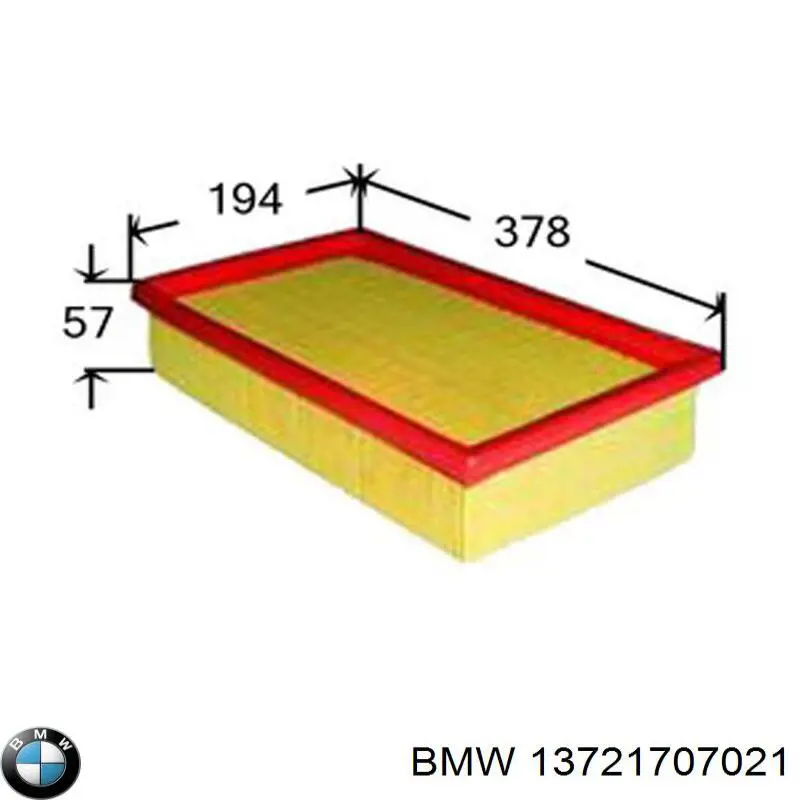 Купить 13721707021 BMW Автомобильный фильтр воздуха