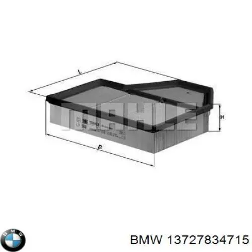 Купить 13727834715 BMW Автомобильный фильтр воздуха