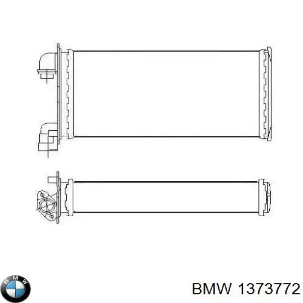 1373772 BMW радиатор печки