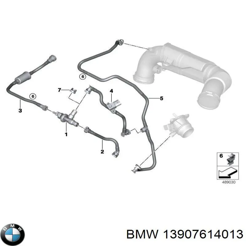Клапан вентиляции газов топливного бака на BMW X2 (F39) купить.