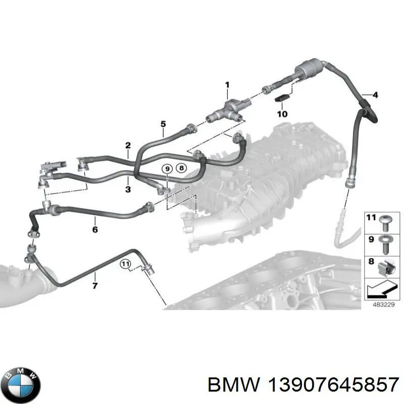  BMW 13907645857 цена, от 7.06 USD