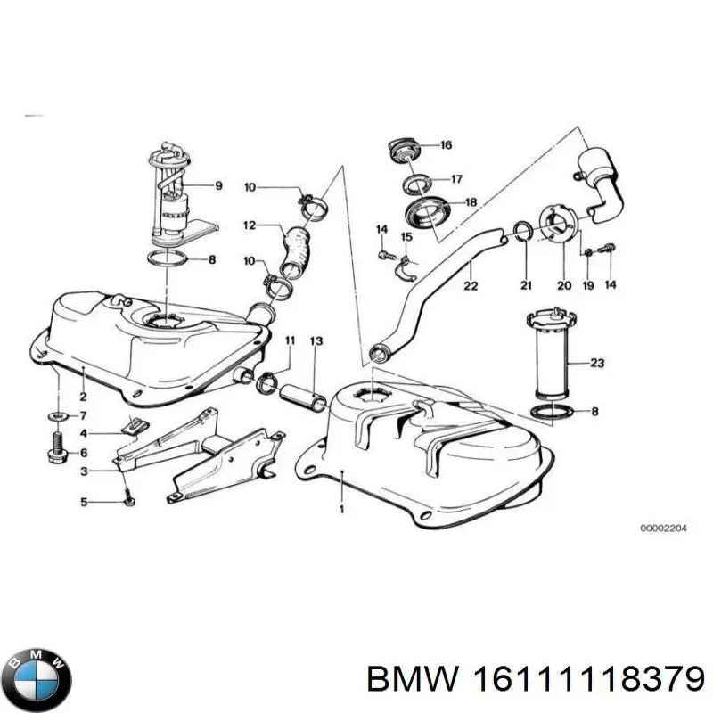 Крышка бензобака 16111108199 BMW