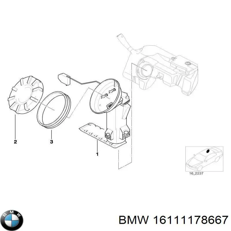  BMW 16111178667 цена, от 14.07 USD
