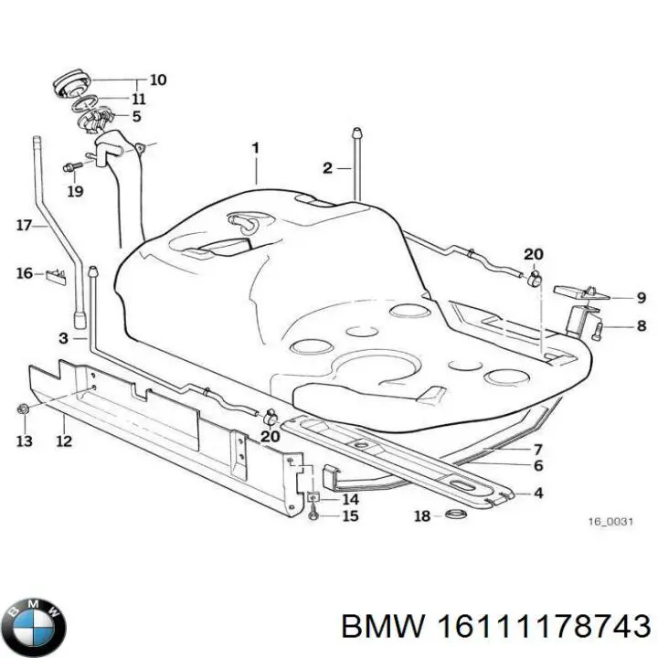  BMW 16111178743 цена, от 8.17 USD