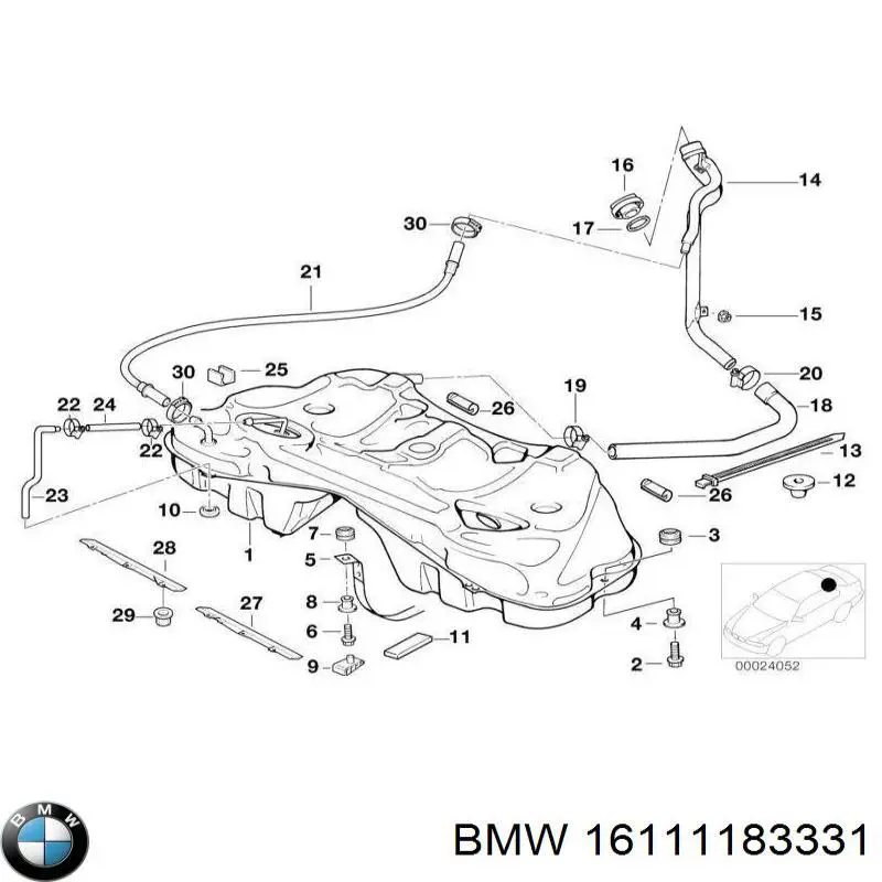 Купить 16111183331 BMW 